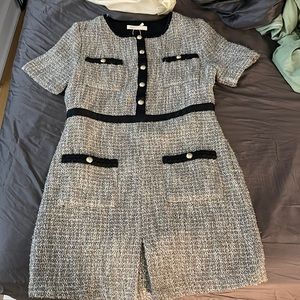 Maje silver bling dress - NWT